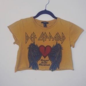 Cropped Band Tee